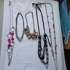 Paparazzi Necklace Bundle Lot 5 + Earrings | Fashion Jewelry